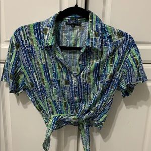 Beach crop top tie